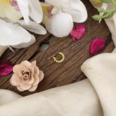 Vriksham Unique  Golden Look Alike Naths/Nose pin-White-G17517